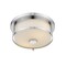 Z-Lite Savannah 2 Light Flush Mount, Chrome & Matte Opal 465F11-CH - alternate 5